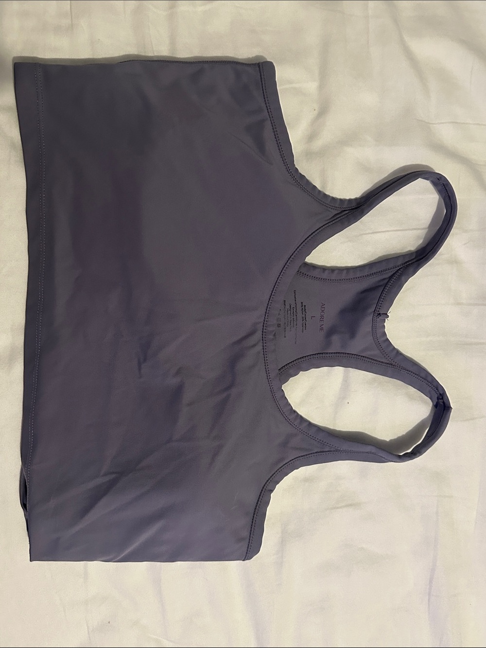 Adore Me Lavender Racerback Sports Bra